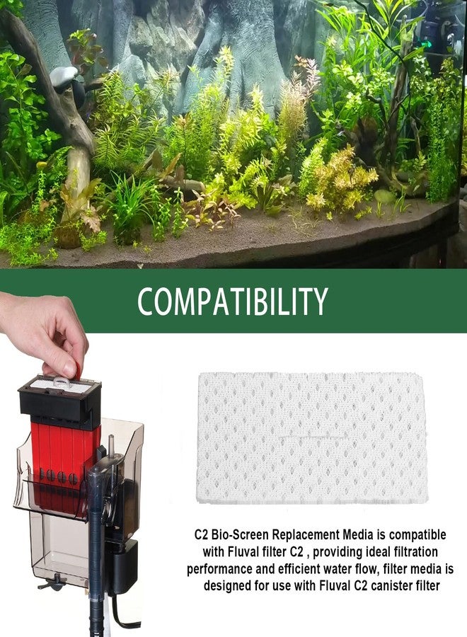 HCLSY Bio-Screen for Fluval C2 Power Filter, Replacement Aquarium Filter Media, 6PCS Bio Foam Replacement Set, Filter Media for Freshwater & Saltwater Aquariums - Image 2